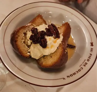 au pied de cochon brasserie baba au rhum christelle lefresne