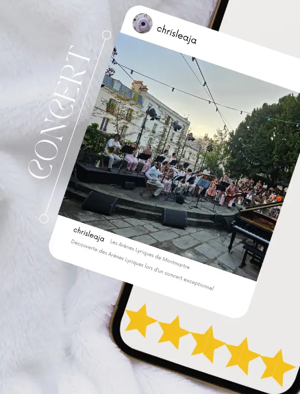 les arènes lyriques montmartre concert notation christelle lefresne