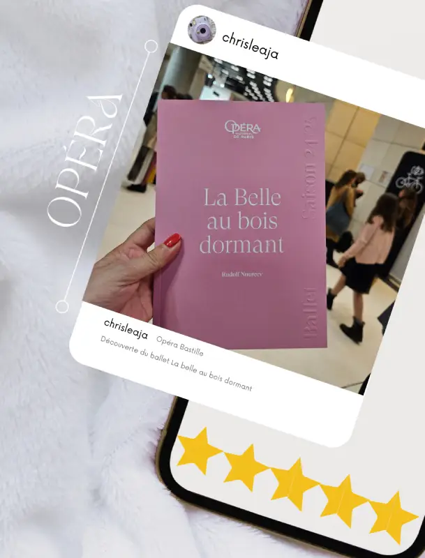 opéra bastille la belle au bois dormant couverture ballet notation christelle lefresne