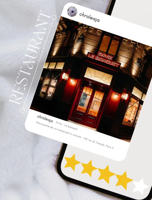 restaurant envie le banquet à volonté paris christelle lefresne