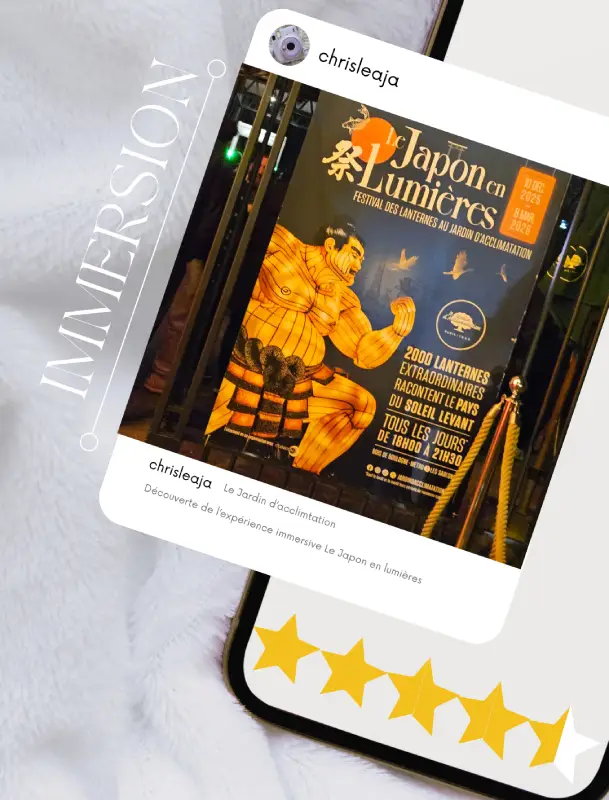 expérience immersive le japon en lumière notation christelle lefresne