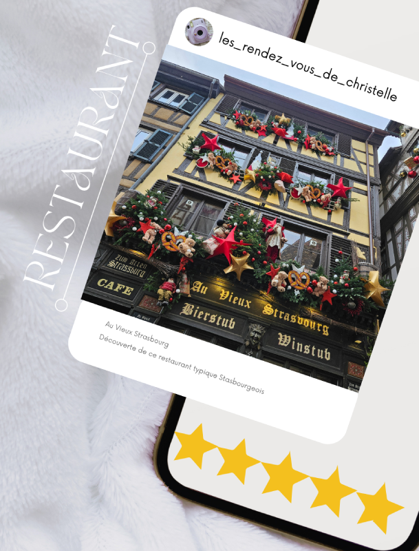 au vieux strasbourg restaurant typique centre ville winstub notation christelle lefresne