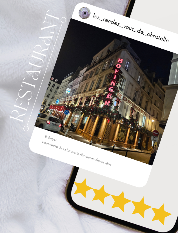 bofinger brasserie paris bonne table notation christelle lefresne