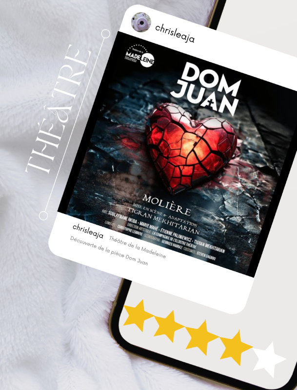 dom juan théâtre de la madeleine notation christelle lefresne