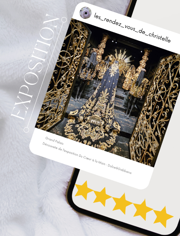 du cœur à la main dolce&gabbana exposition grand palais paris notation christelle lefresne