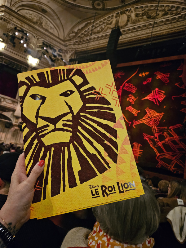 le roi lion comédie musicale théâtre mogador paris programme notation christelle lefresne