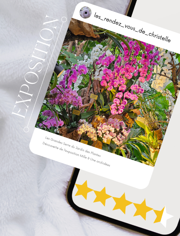 mille et une orchidées exposition grandes serres du jardin des plantes fleurs notation christelle lefresne