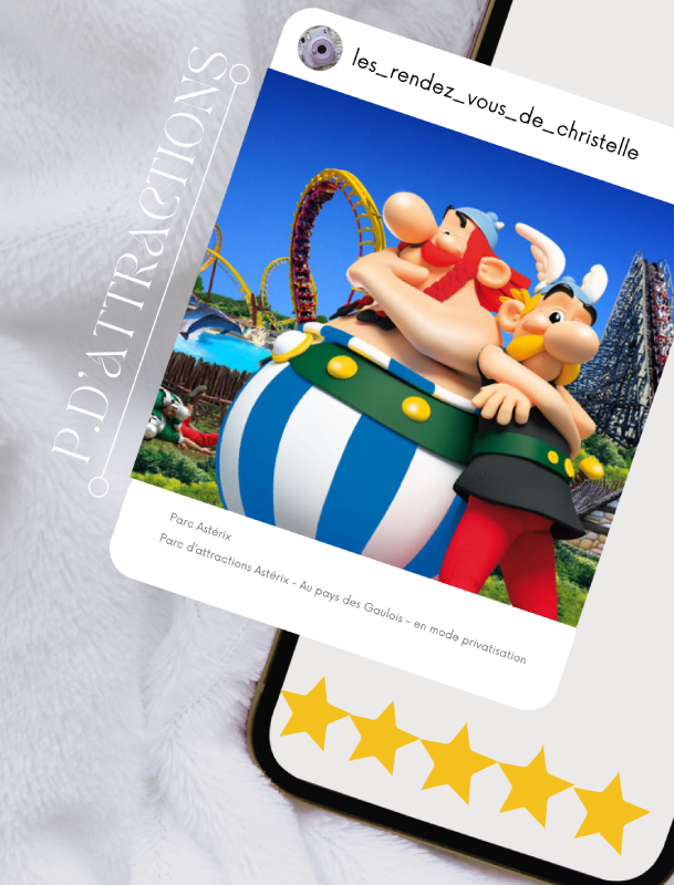 parc astérix parc d'attractions privatisation gaulois notation christelle lefresne