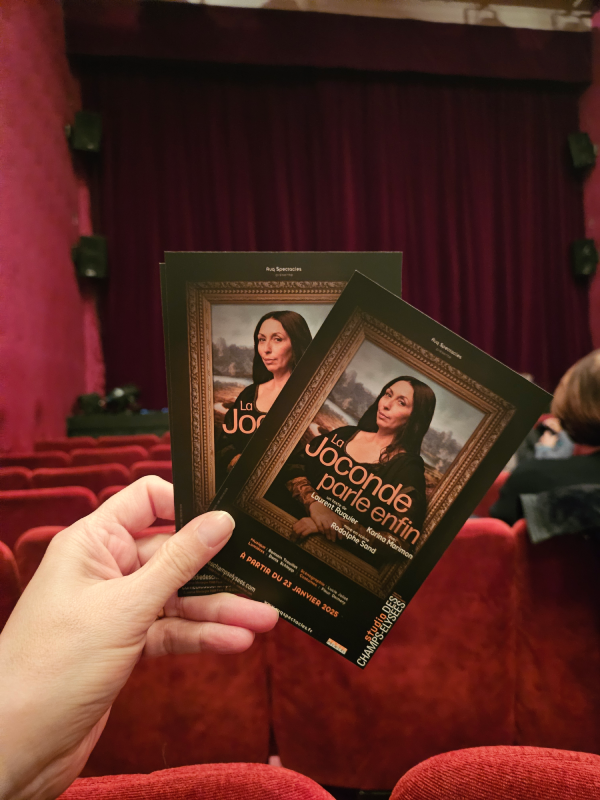 la joconde parle enfin théâtre paris christelle lefresne