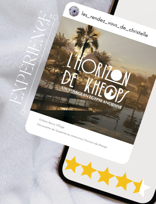 l'horizon de khéops bercy village paris notation christelle lefresne