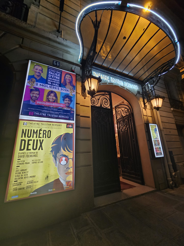 numéro deux théâtre tristan bernard foenkinos christelle lefresne