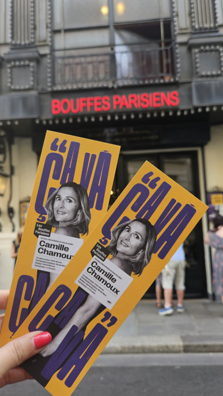 camille chamoux spectacle bouffes parisiens paris humour christelle lefresne